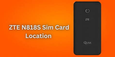 zte n818s smart phone location of sim card slot|zte n818s specifications.